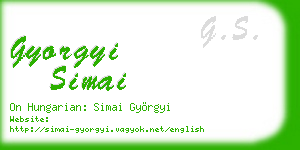 gyorgyi simai business card